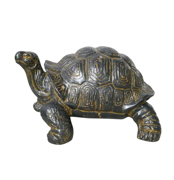 Product image 4 of the product “Turtle, 24cm Length | GRC (Glassfibre Reinforced Concrete), Copper Finish ”